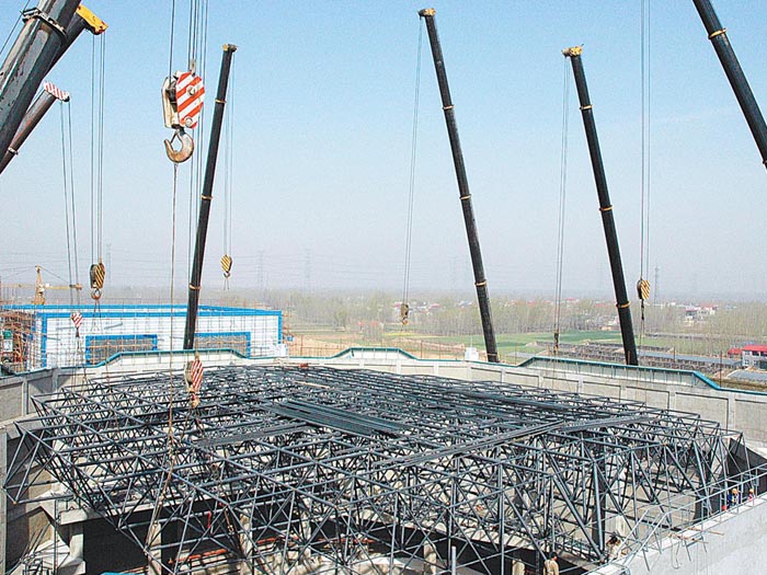 汕尾网架高空滑移法